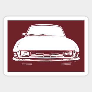 Austin Allegro 1970s classic car monoblock white Sticker